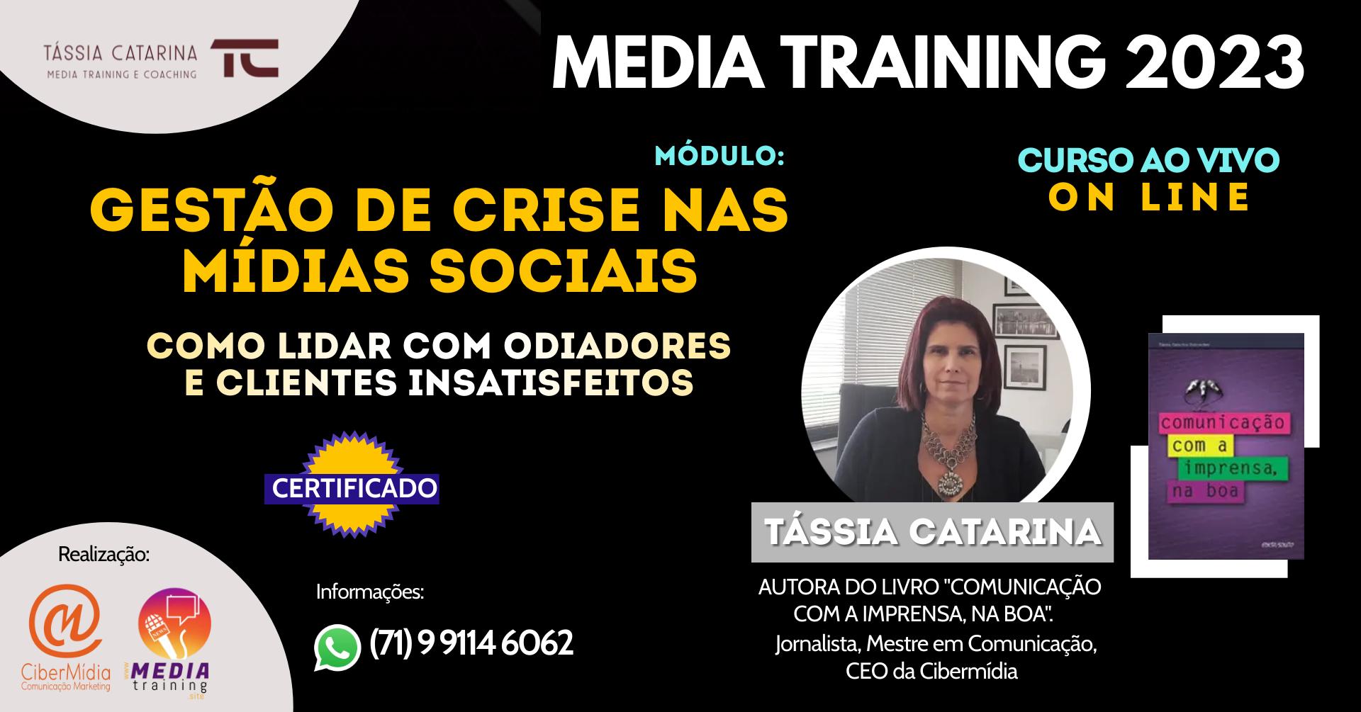 Media Training 2023 on line mídias sociais